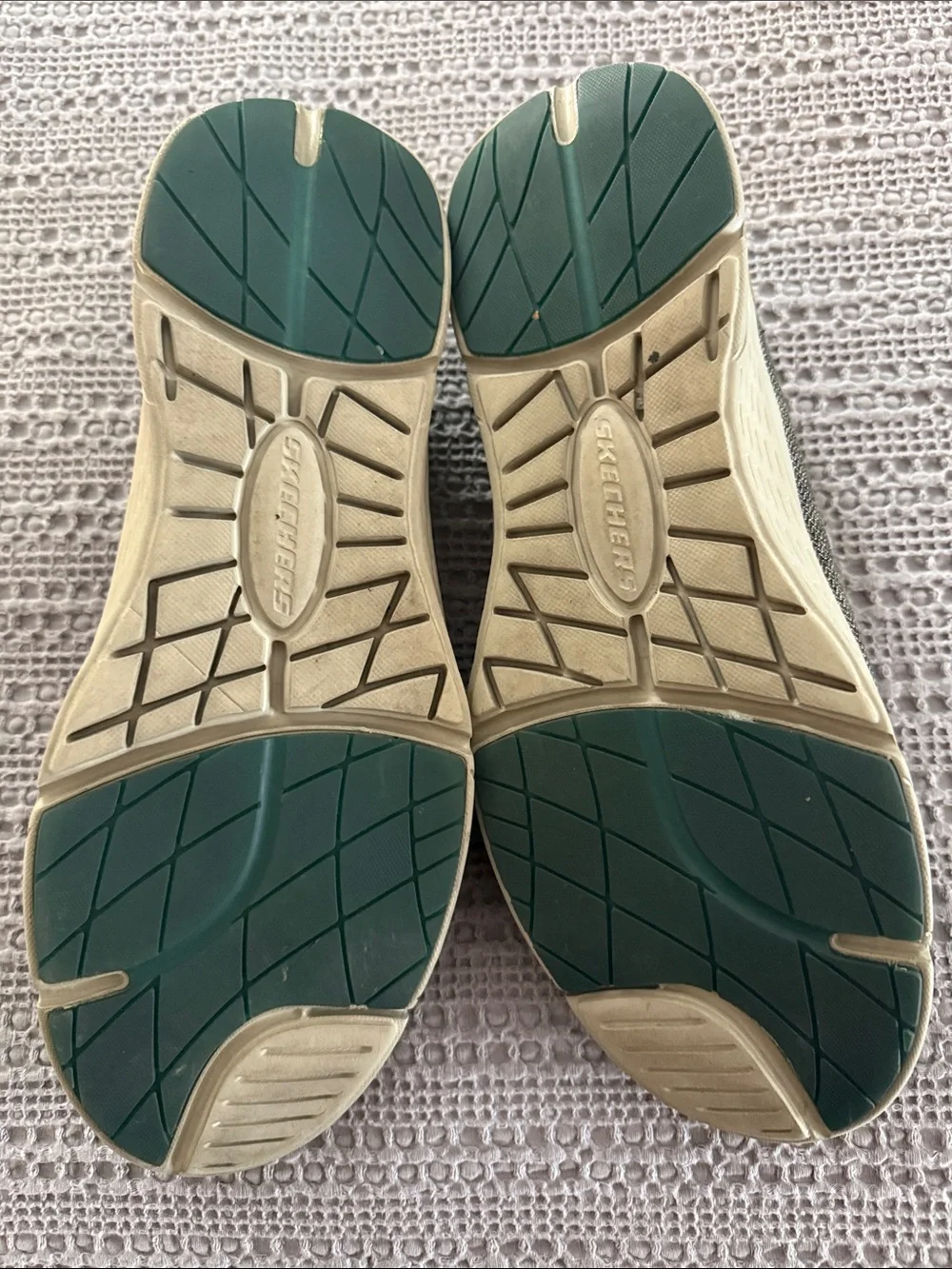 Skechers Men’s Olive Canvas Memory Foam Slip Ons 11